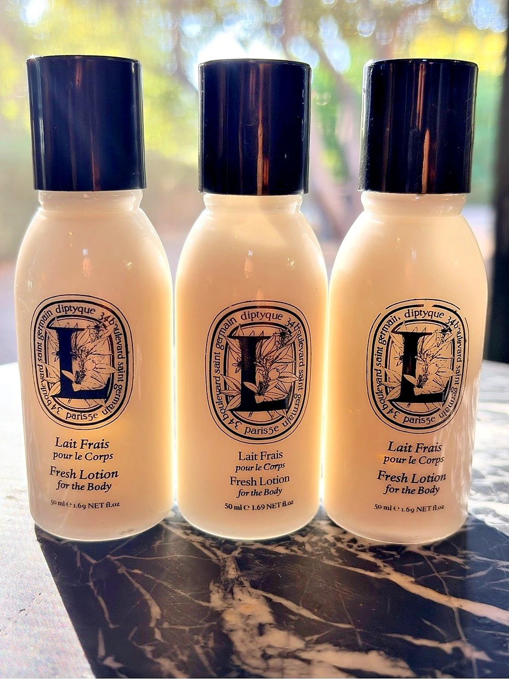 Diptyque Lait Frais pour le Corps Fresh Lotion for the Body Lotion Set NWT